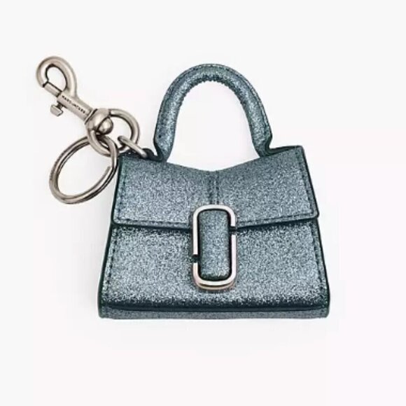 NWT!Marc Jacobs The Nano St. Marc Top Handle Charm -Galactic Glitter - Picture 2 of 11